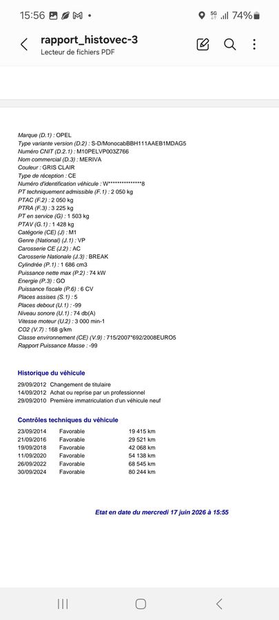 Opel Meriva d'occasion