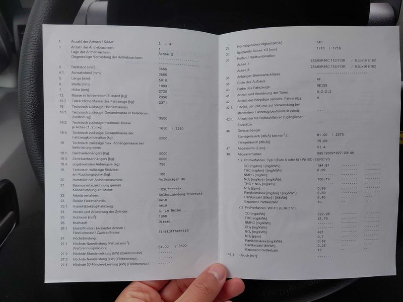 Volkswagen Crafter 2.0 TDI Kombi 35 mittlerer Radstand mit Hochdach — zdjęcie 18