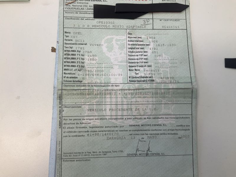 Opel Vivaro 1.9 CDTI Kombi L1H1 2,7t 2005 – снимка 21