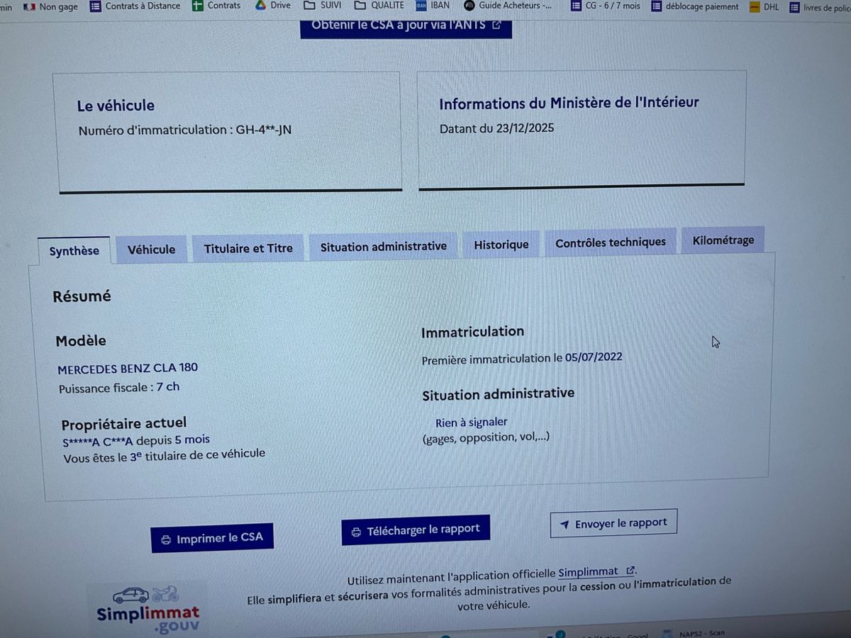 Mercedes-Benz CLA-Klasse d'occasion