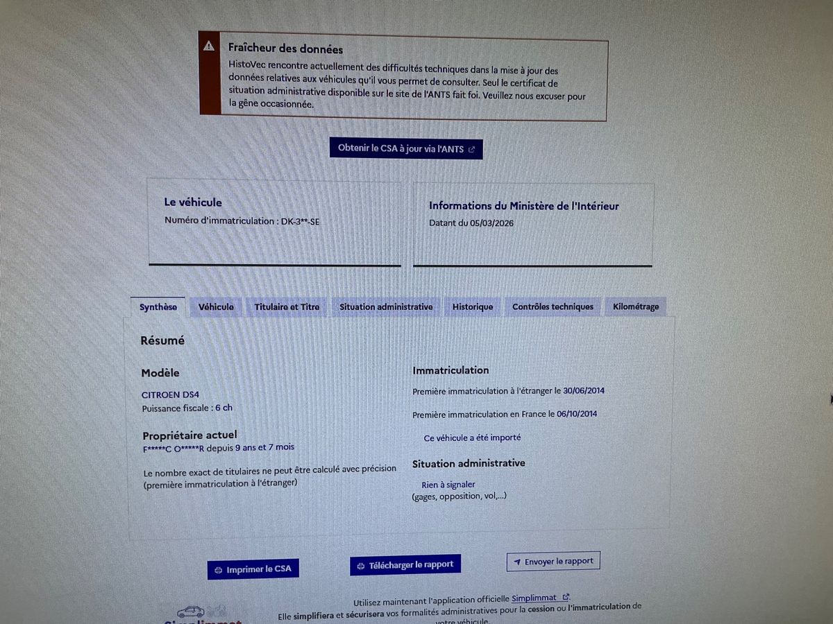 Citroen DS4 d'occasion