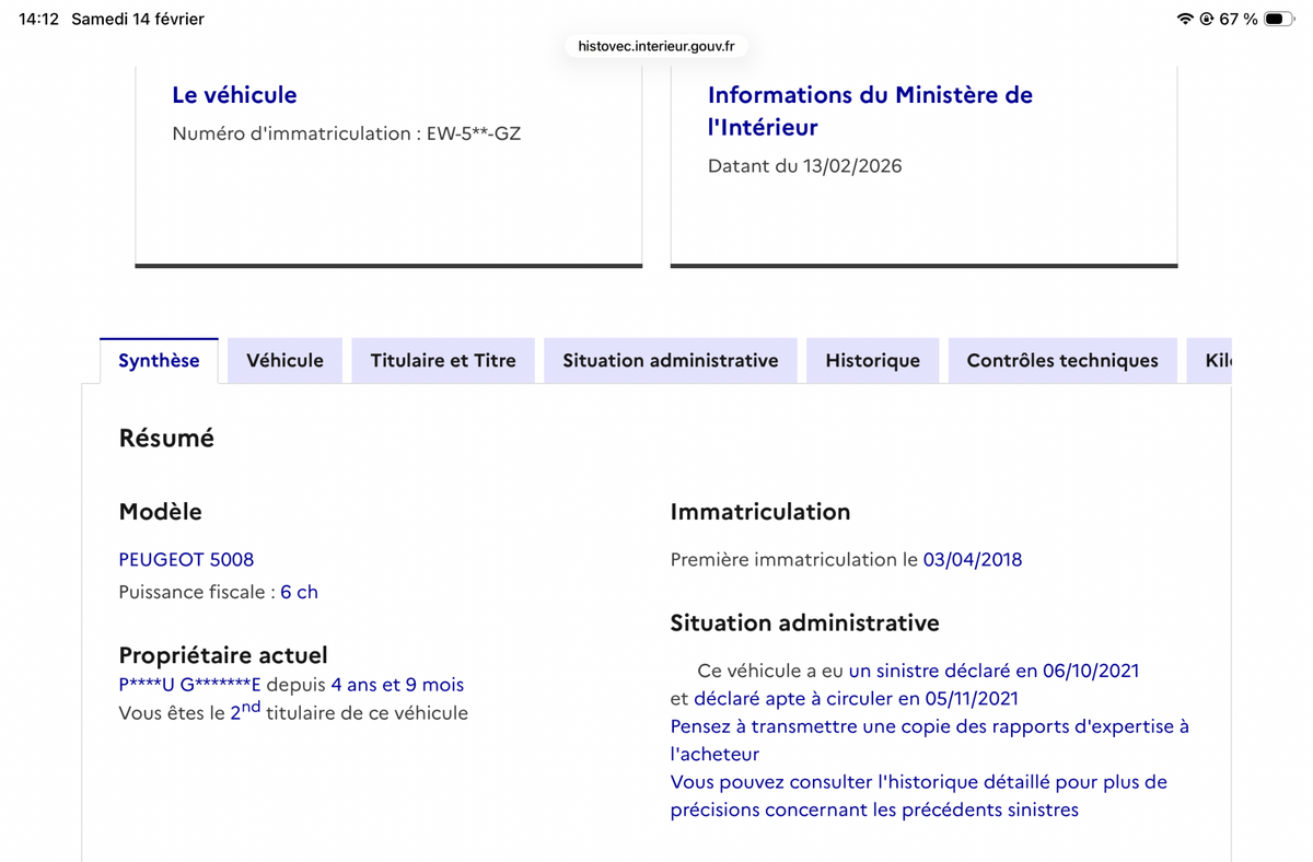 Peugeot 5008 d'occasion