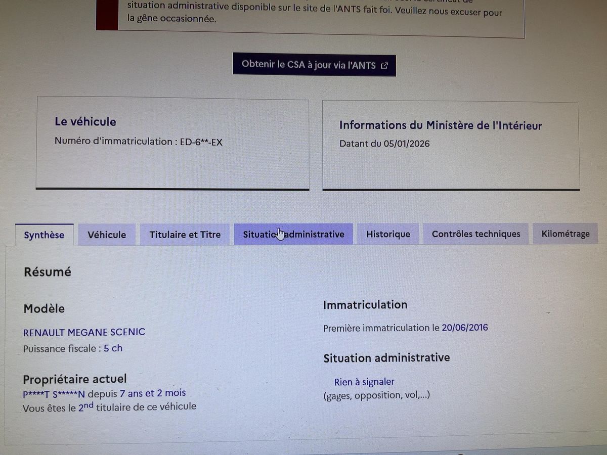 Renault Scenic d'occasion