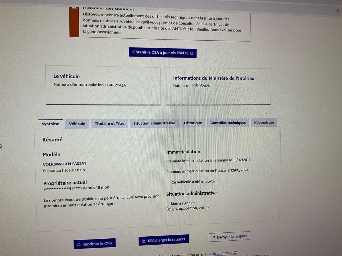 Volkswagen Passat d'occasion