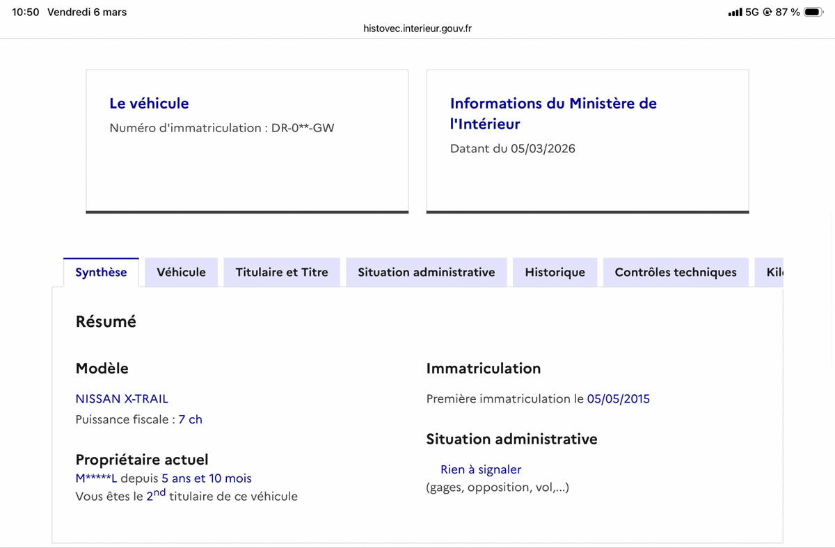 Nissan X-Trail d'occasion