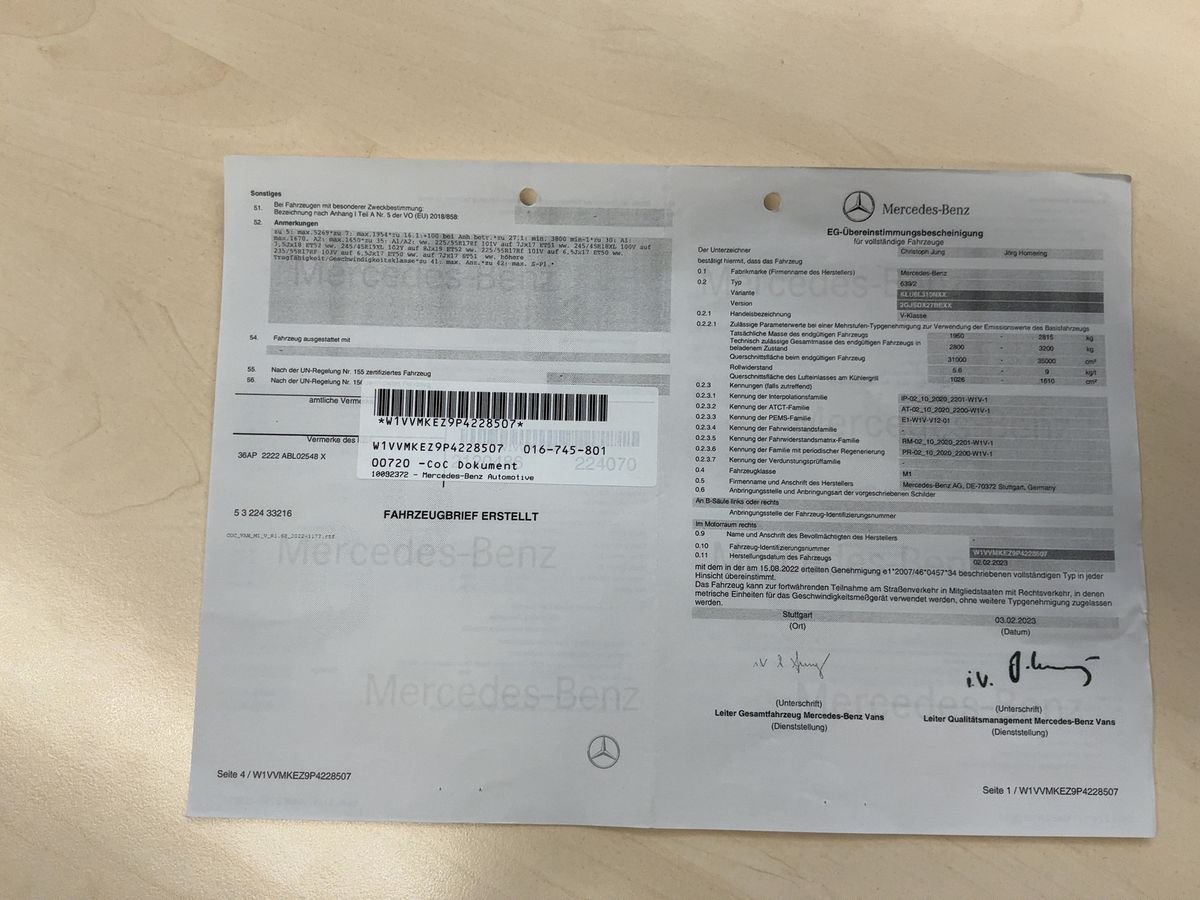 Mercedes-Benz V-Klasse d'occasion