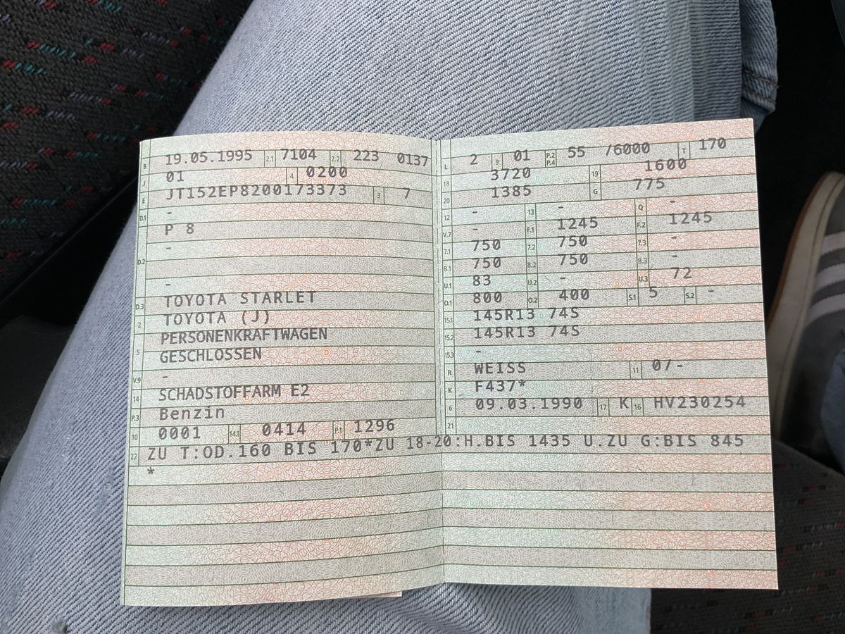 Toyota Starlet d'occasion