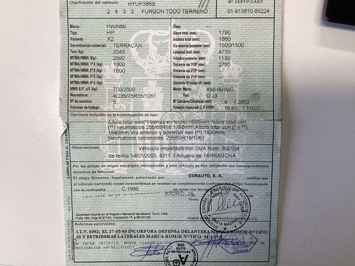 Hyundai Terracan d'occasion