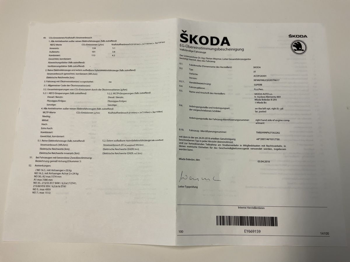 Skoda Superb d'occasion