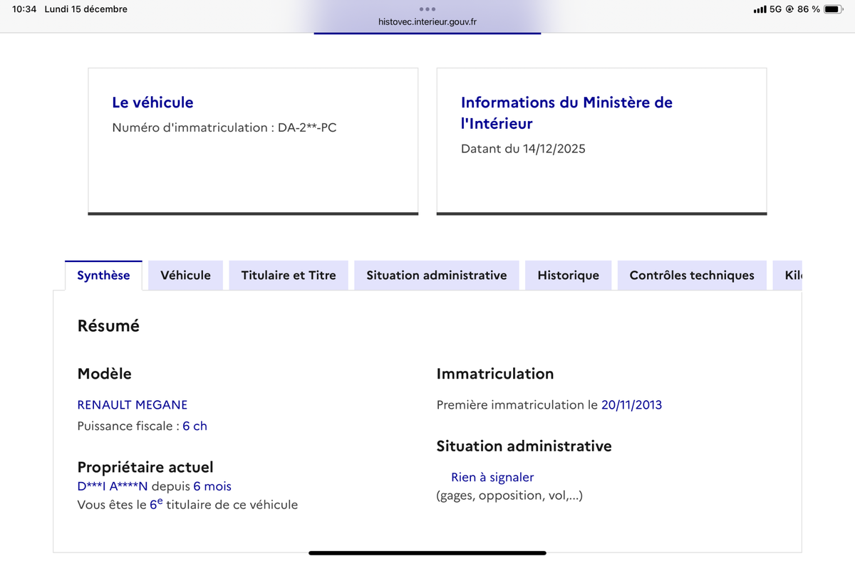 Renault Megane d'occasion