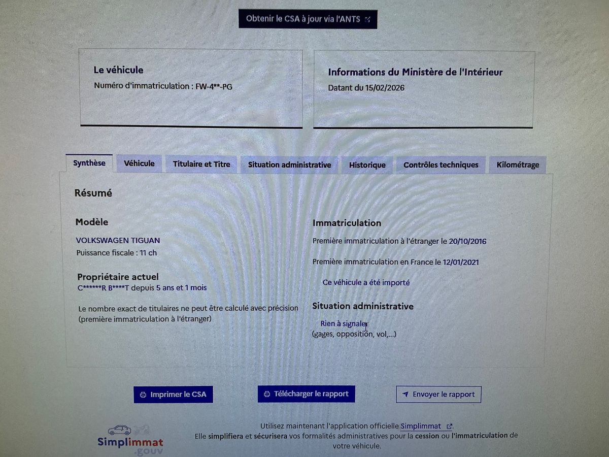 Volkswagen Tiguan d'occasion