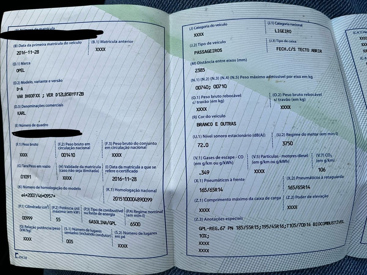 Opel Karl 1.0 Edition