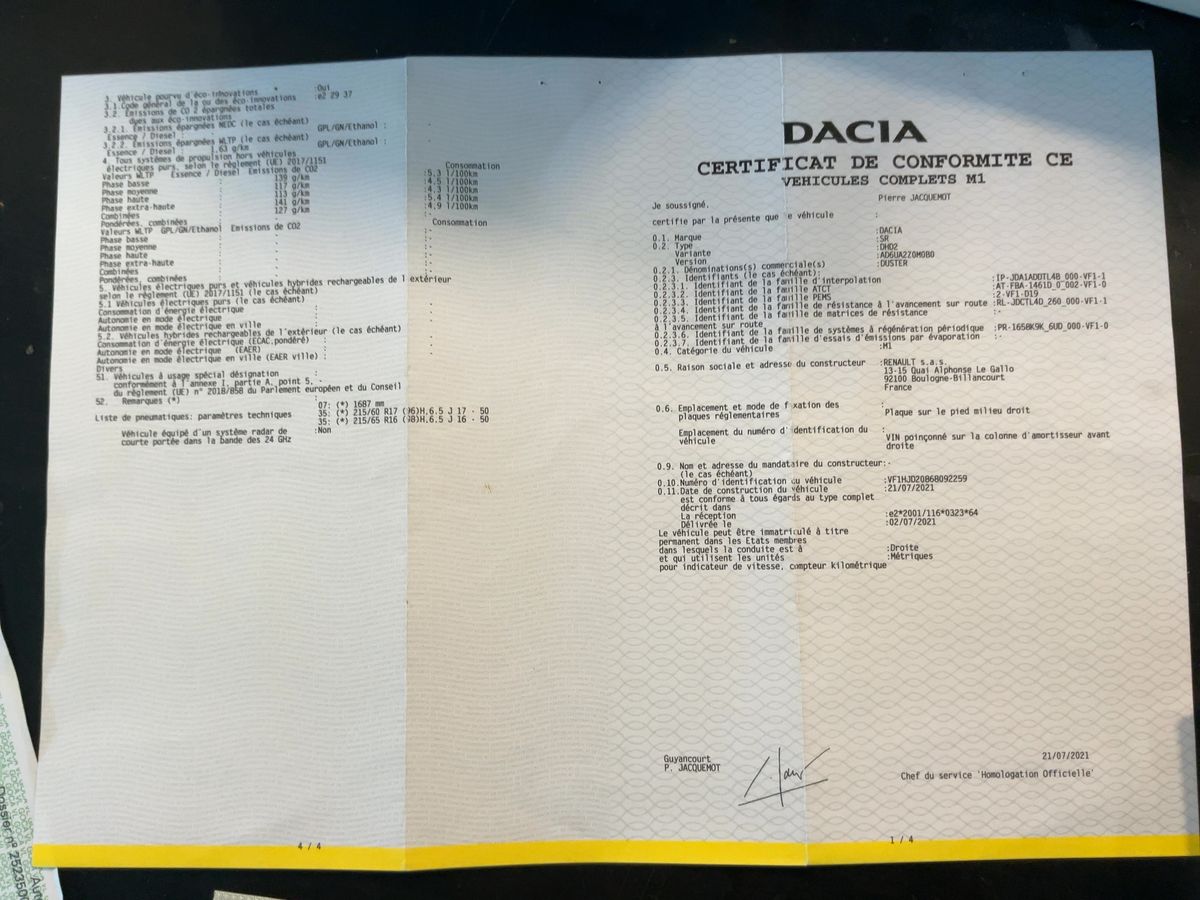 Dacia Duster d'occasion