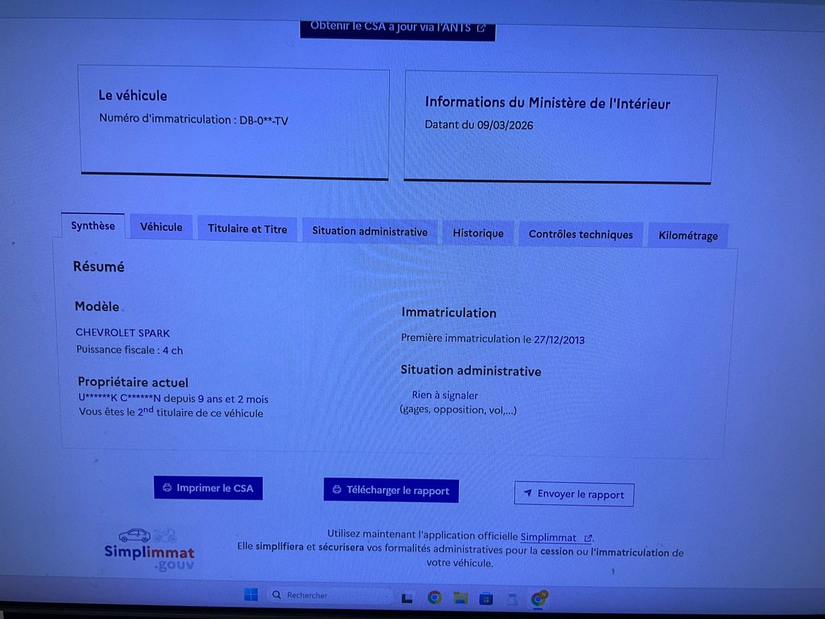 Chevrolet Spark d'occasion