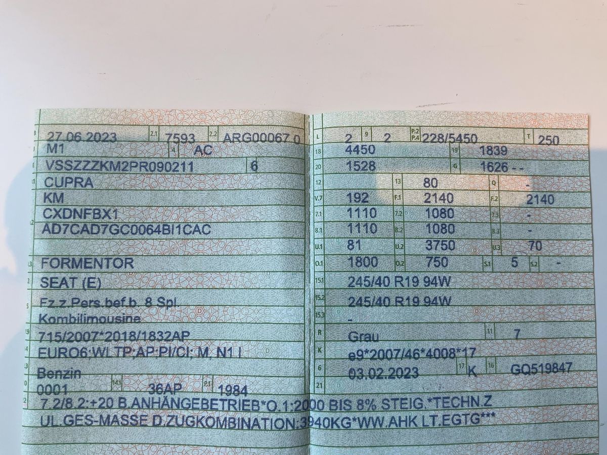 Cupra Formentor 2.0 TSI VZ 4Drive