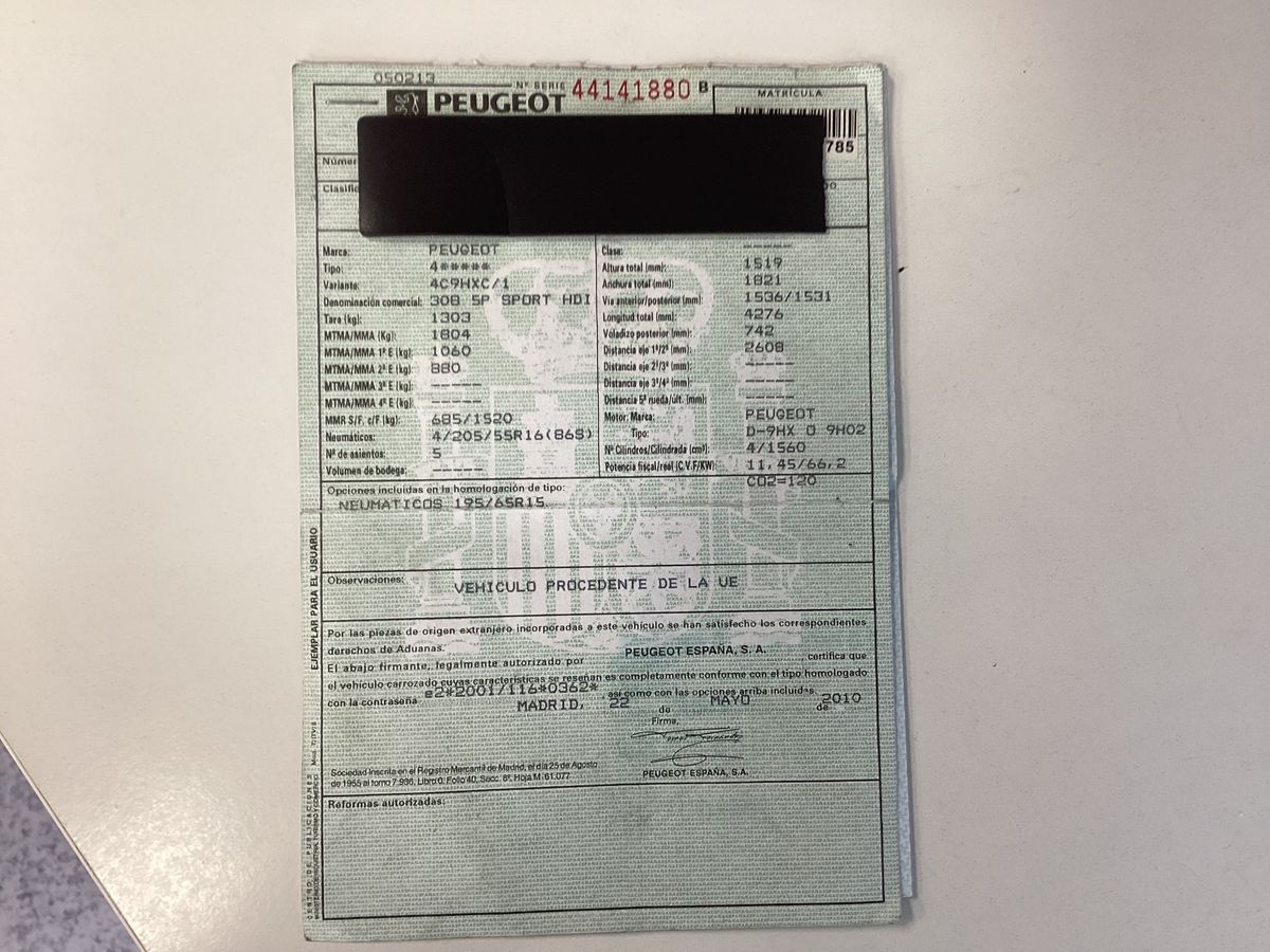 Peugeot 308 1.6 HDi Sport