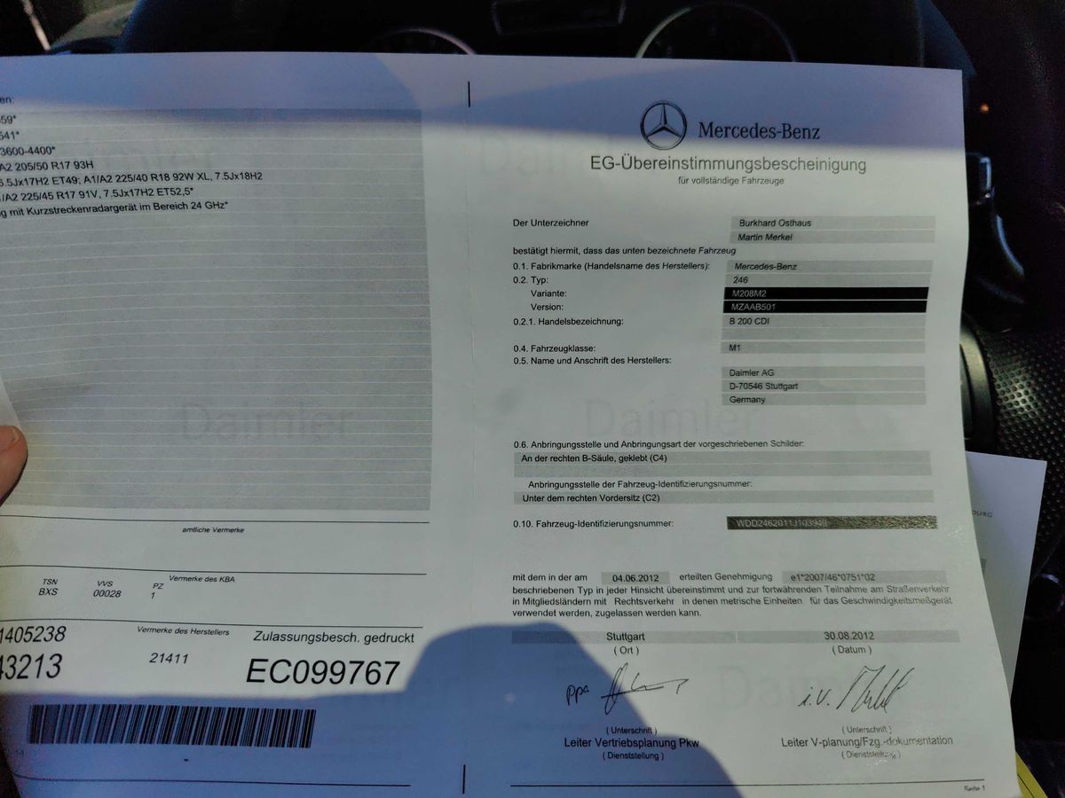Mercedes-Benz B-Klasse d'occasion