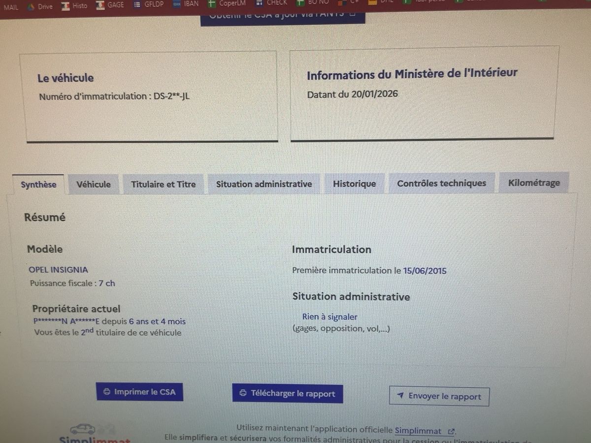 Opel Insignia d'occasion