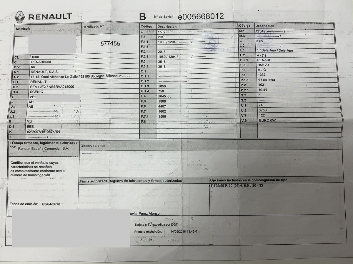 Renault Scenic d'occasion