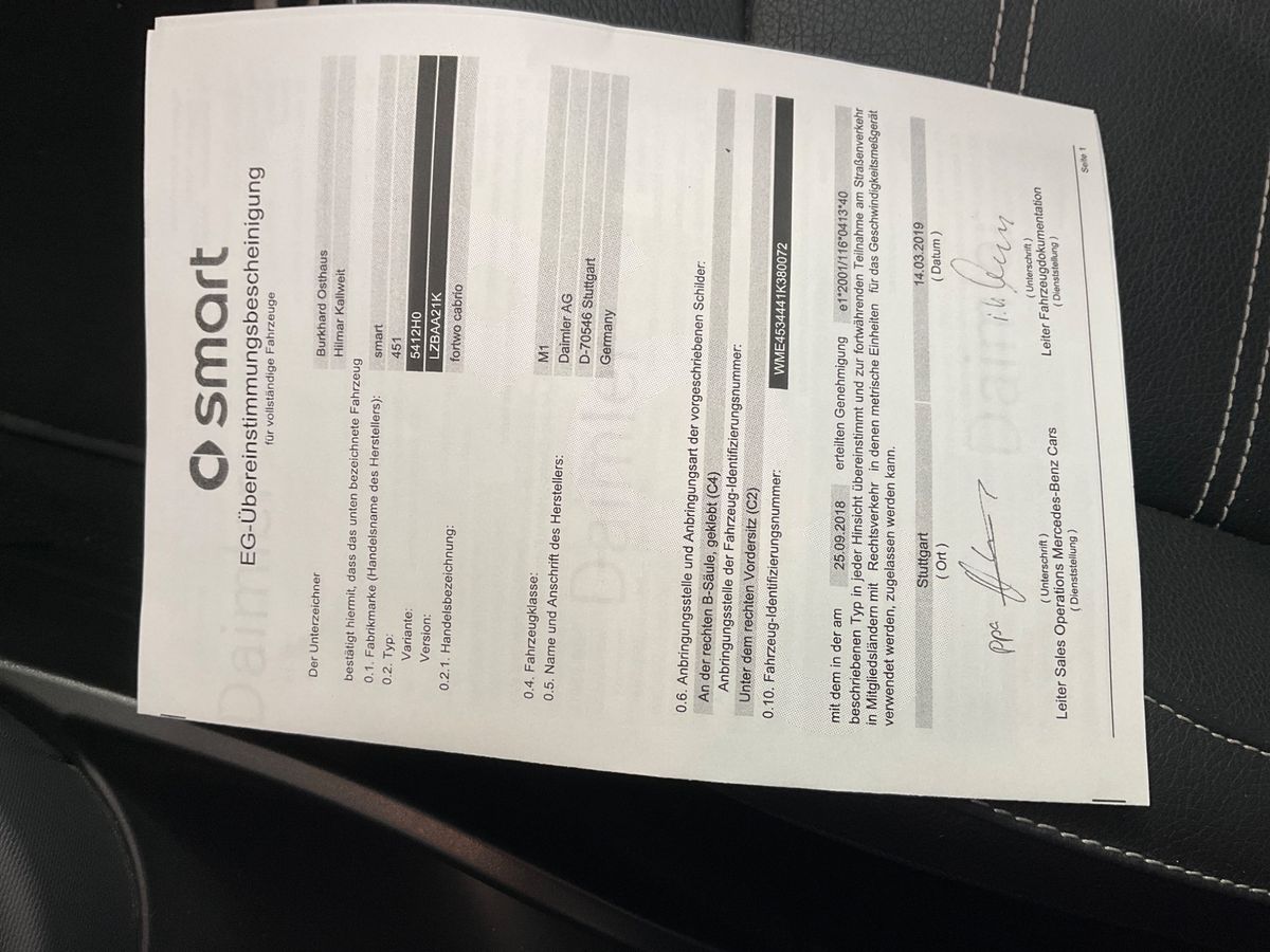 Smart fortwo d'occasion