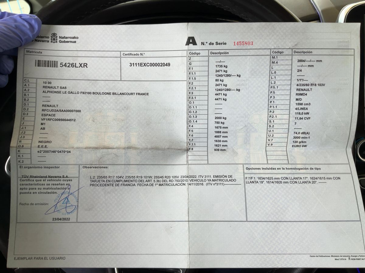 Renault Espace d'occasion
