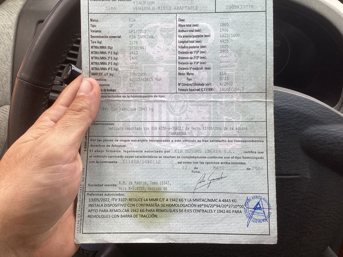 Kia Carnival 2.9 CRDi Business