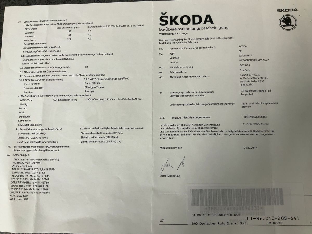 Skoda Octavia d'occasion