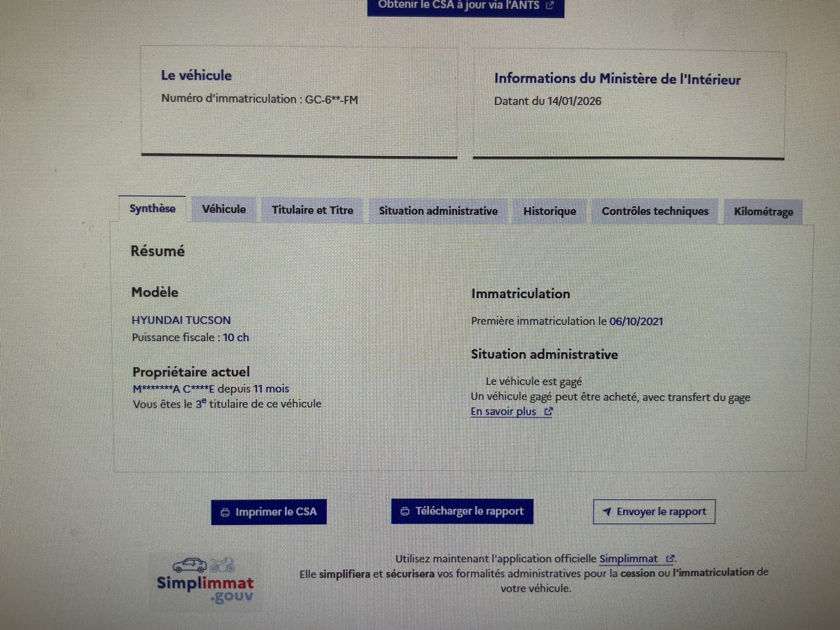 Hyundai Tucson d'occasion