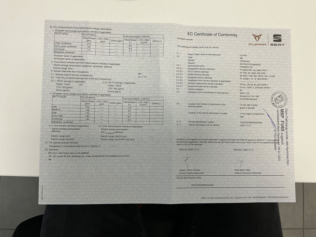 Cupra Formentor d'occasion