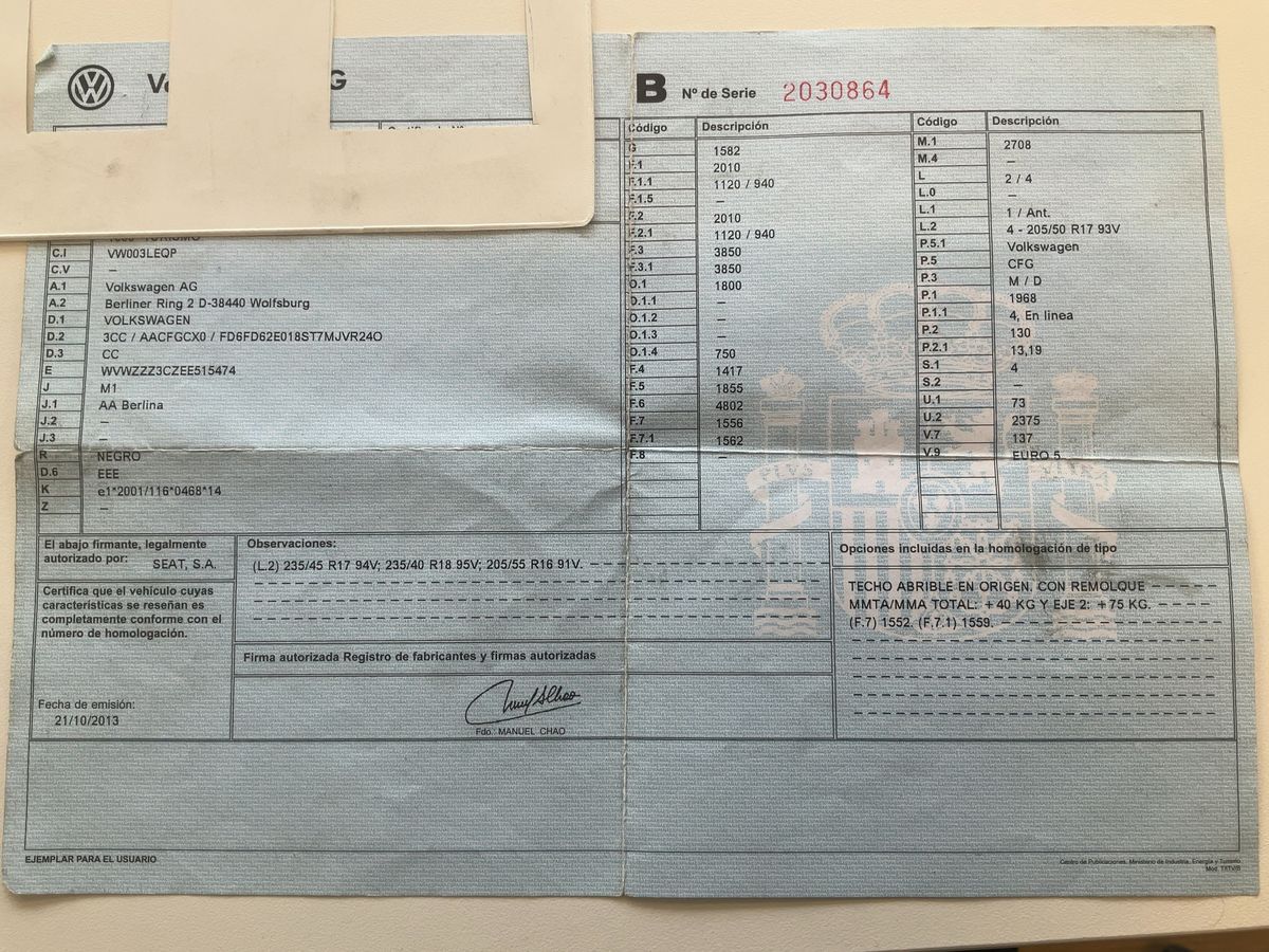 Volkswagen CC d'occasion