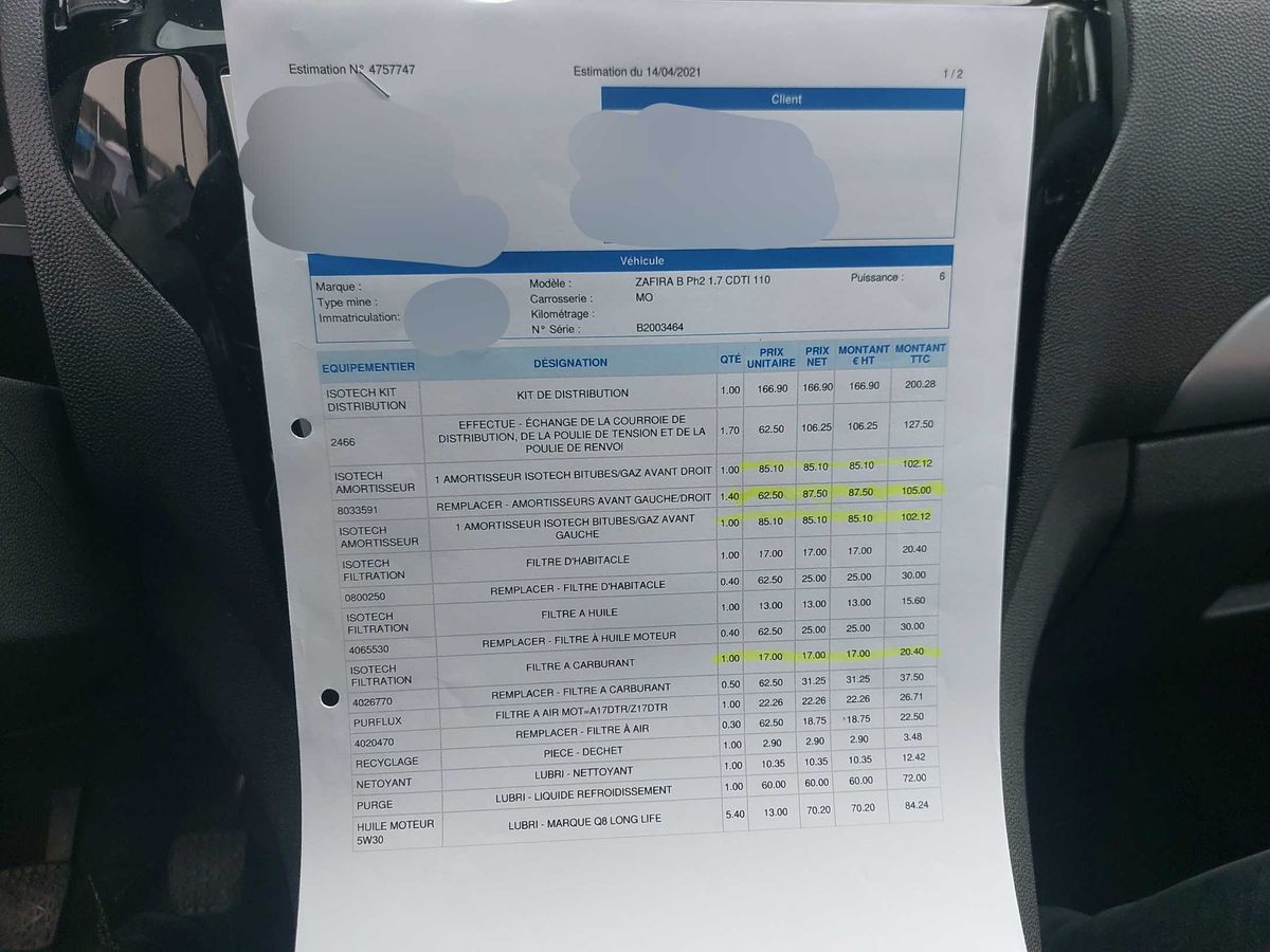 Opel Zafira d'occasion