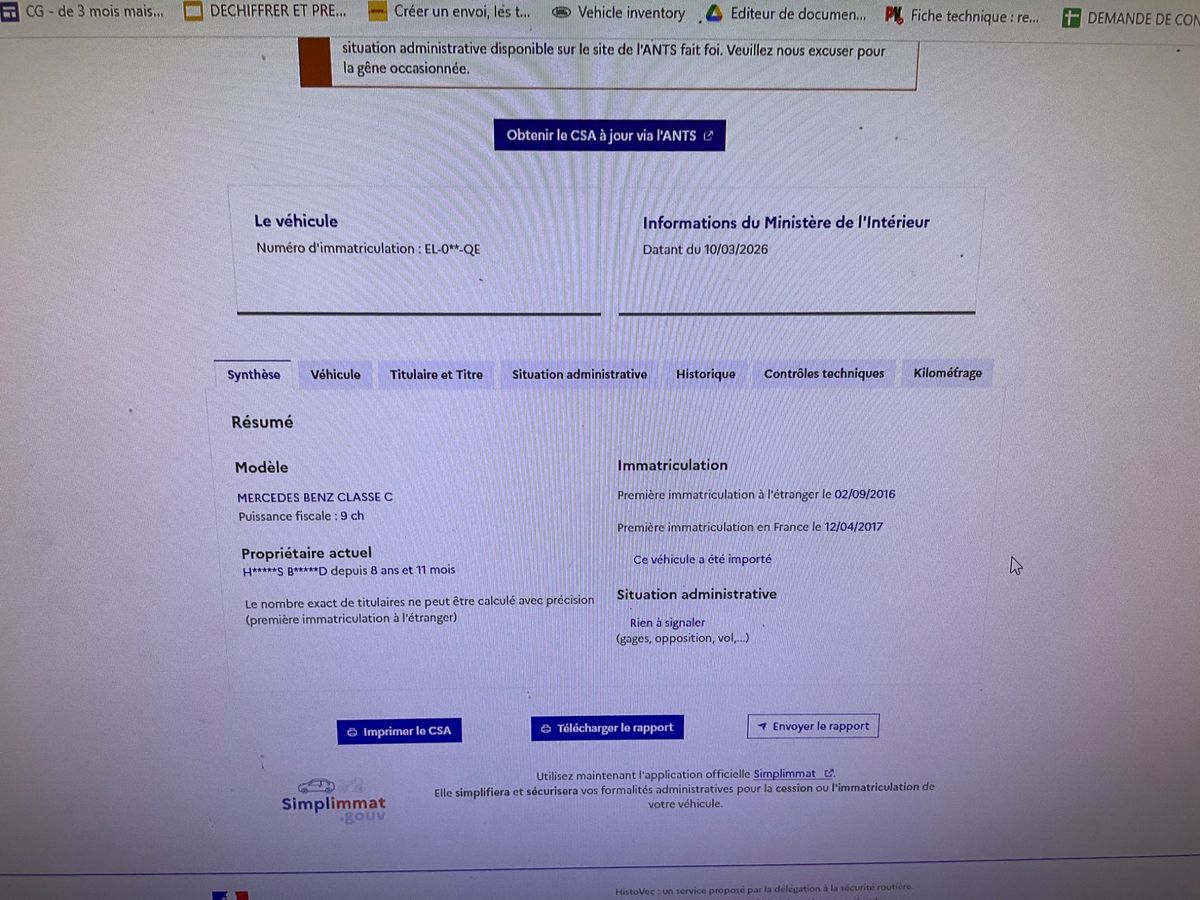 Mercedes-Benz C-Klasse d'occasion