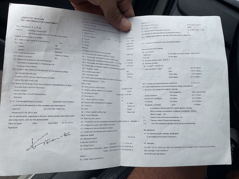 Kia Carens 1.7 CRDi Dream Team — zdjęcie 16