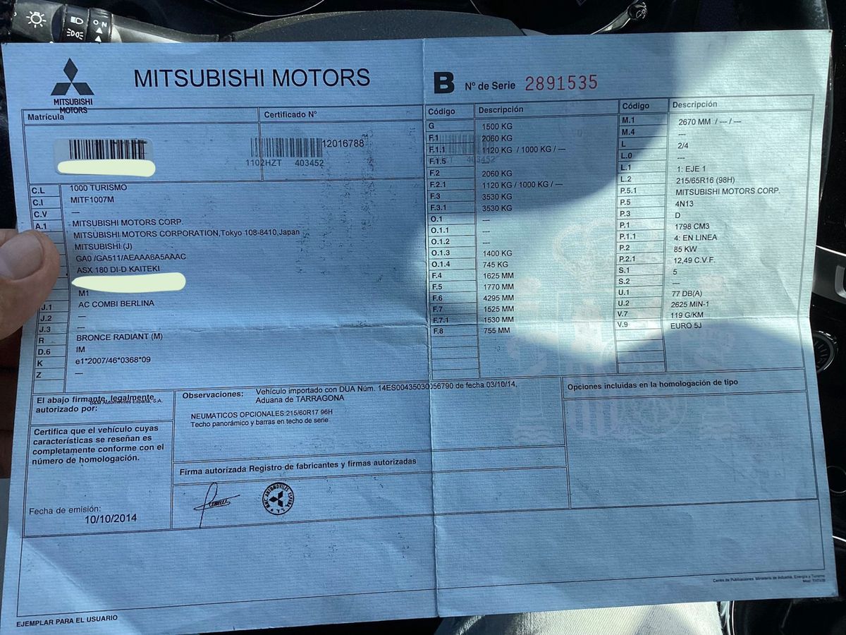 Mitsubishi ASX d'occasion