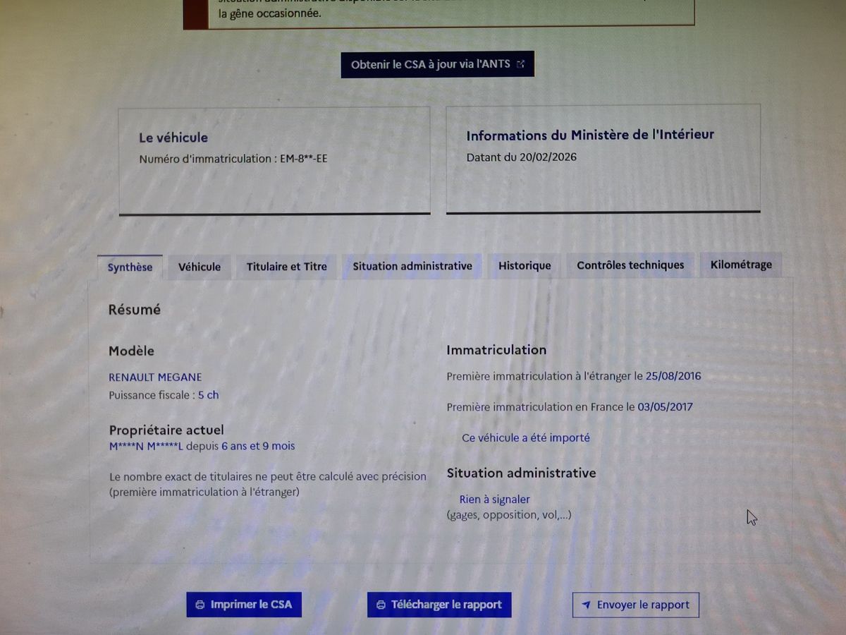 Renault Megane d'occasion