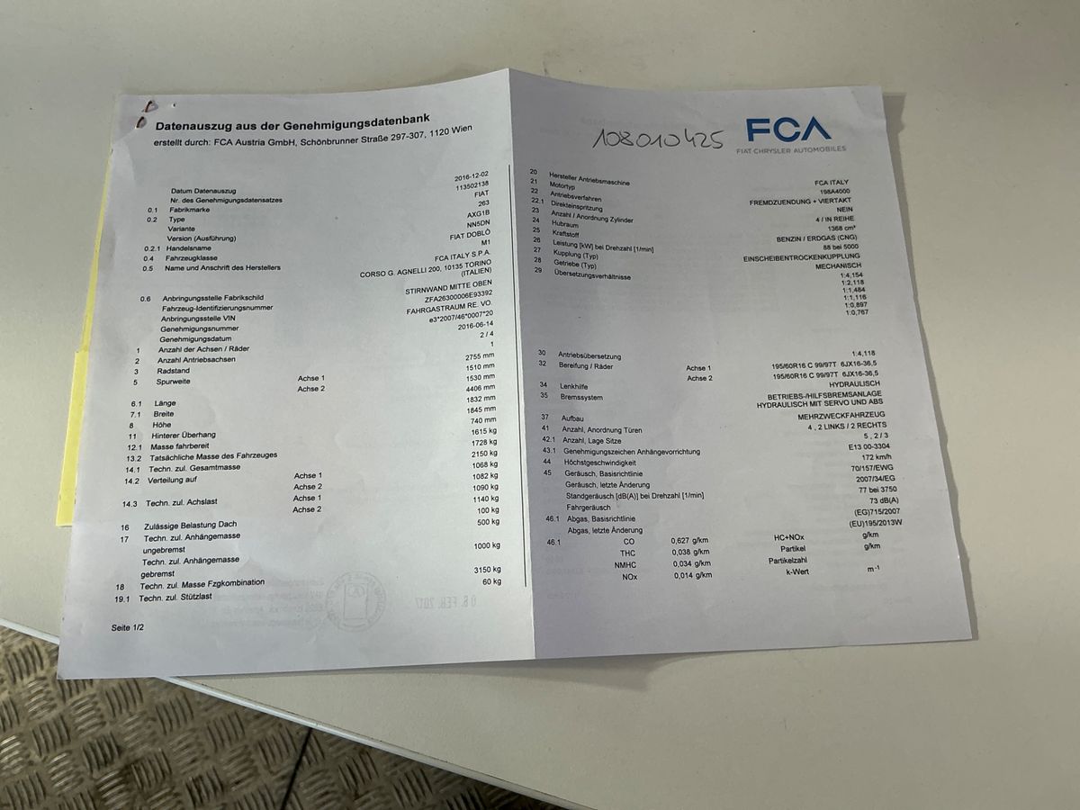 Fiat Doblo d'occasion