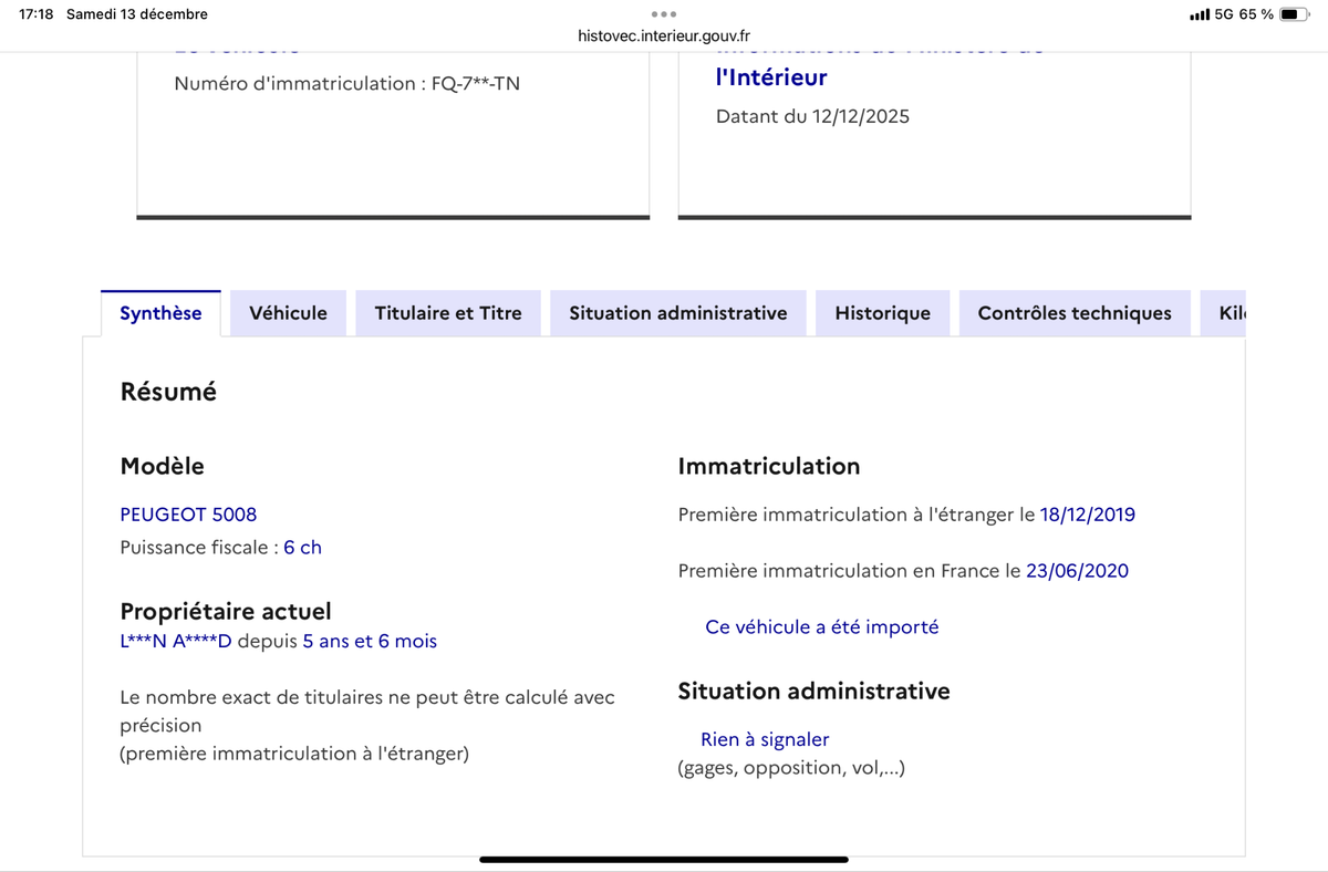Peugeot 5008 d'occasion