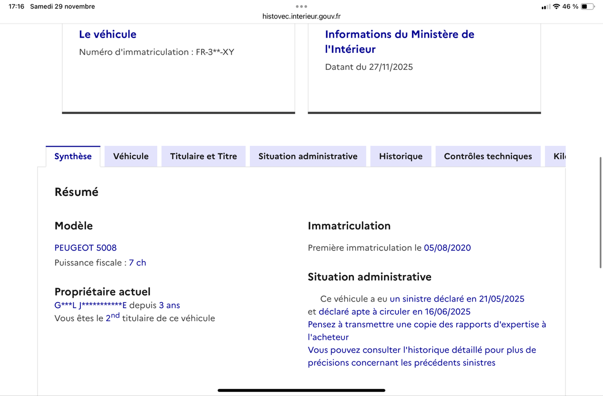 Peugeot 5008 d'occasion