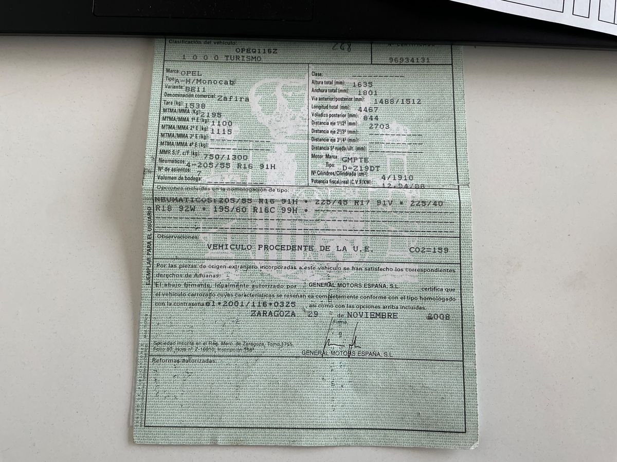 Opel Zafira 1.9 CDTI Enjoy