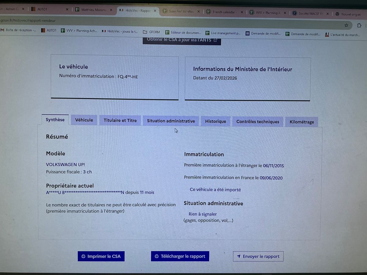 Volkswagen up! d'occasion