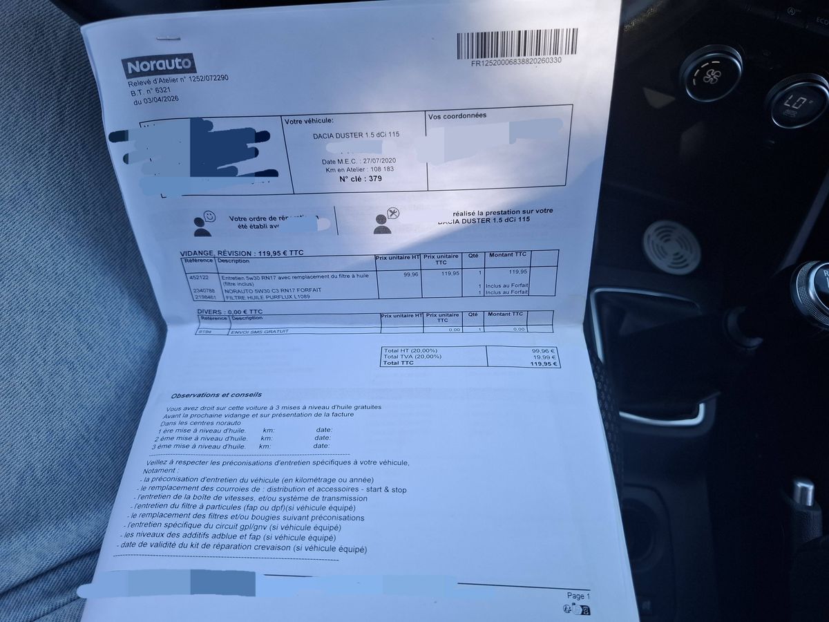 Dacia Duster d'occasion