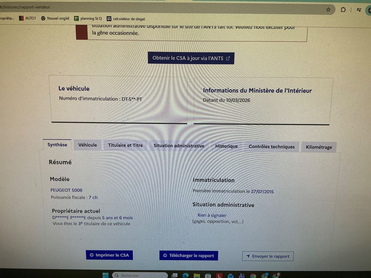 Peugeot 5008 d'occasion