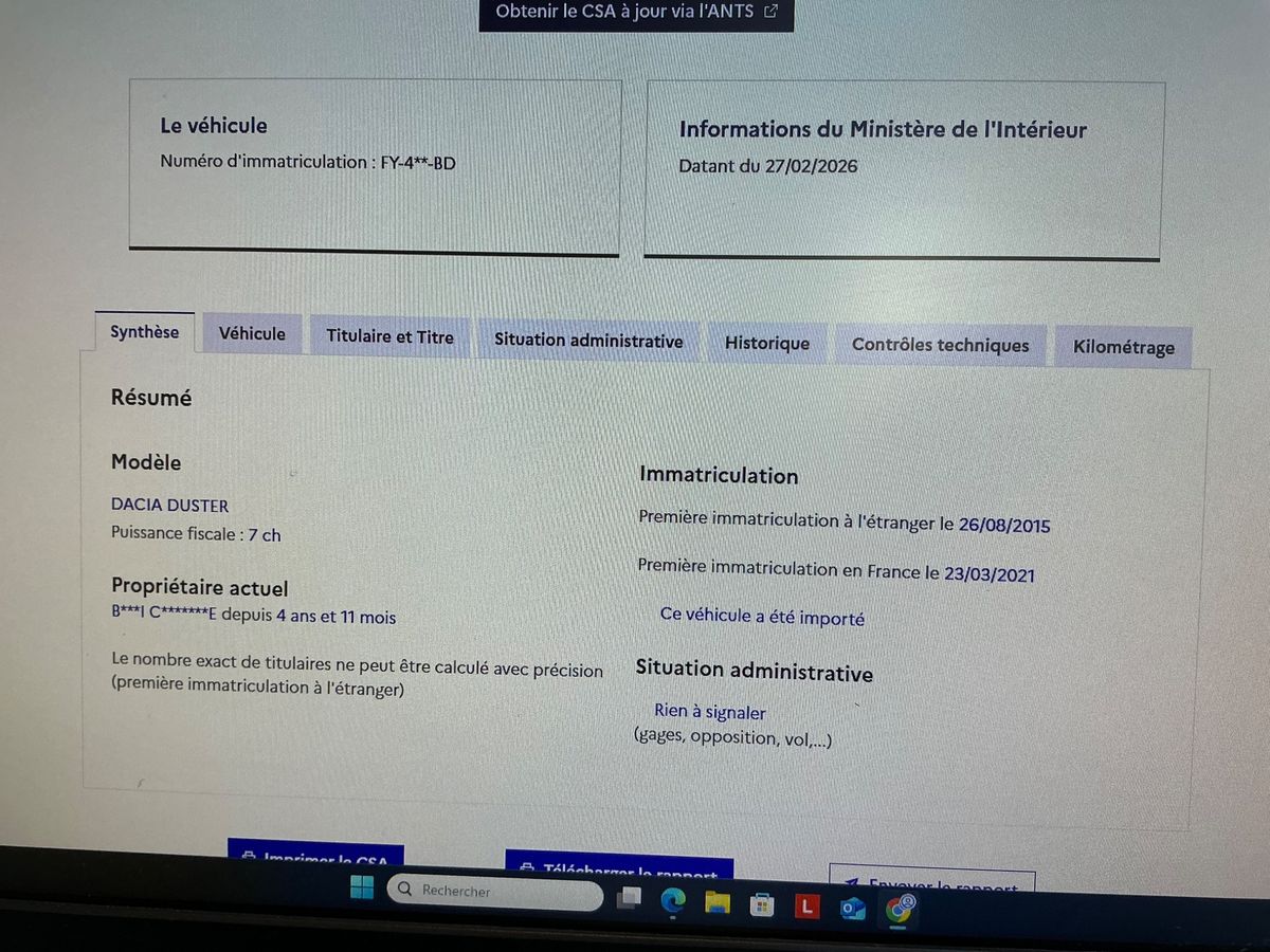 Dacia Duster d'occasion