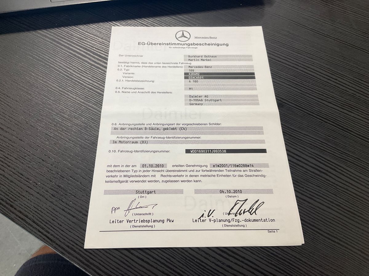 Mercedes-Benz A-Klasse A 160 Avantgarde