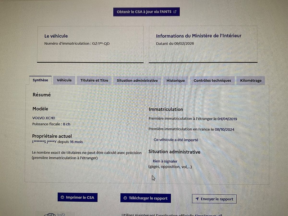 Volvo XC40 d'occasion