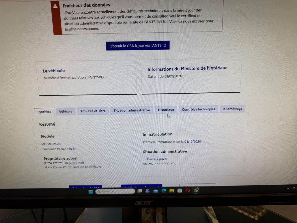 Volvo XC40 d'occasion