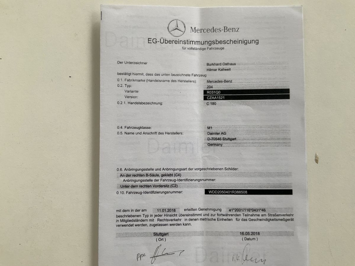 Mercedes-Benz C-Klasse d'occasion