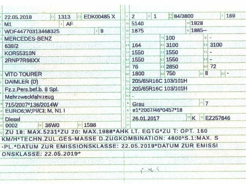 Mercedes-Benz Vito Tourer 111 CDI lang Pro — zdjęcie 16