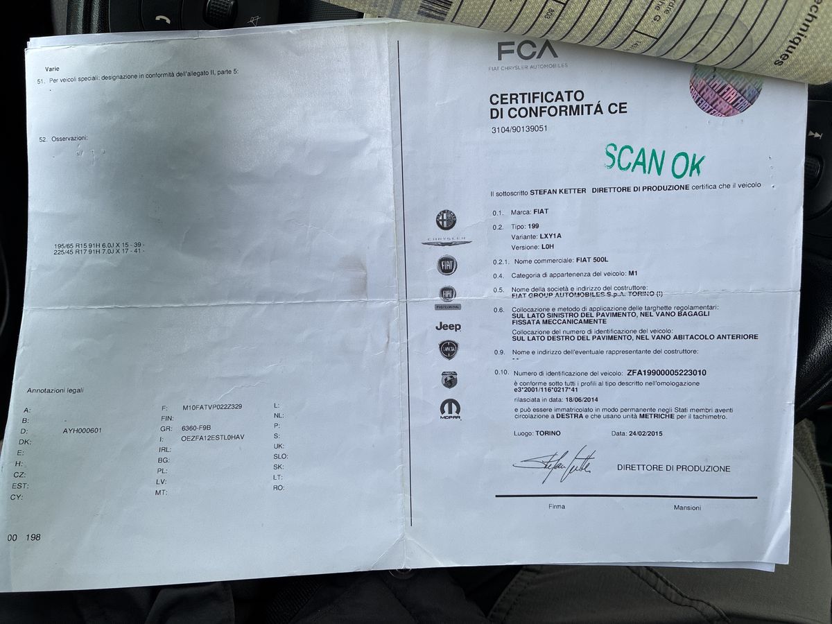 Fiat 500L d'occasion