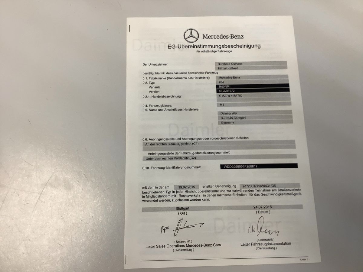 Mercedes-Benz C-Klasse d'occasion